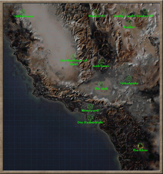 Die Fallout Karte
